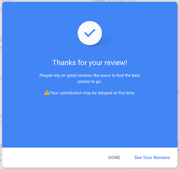 Suspension Lifted on Google Reviews During COVID19